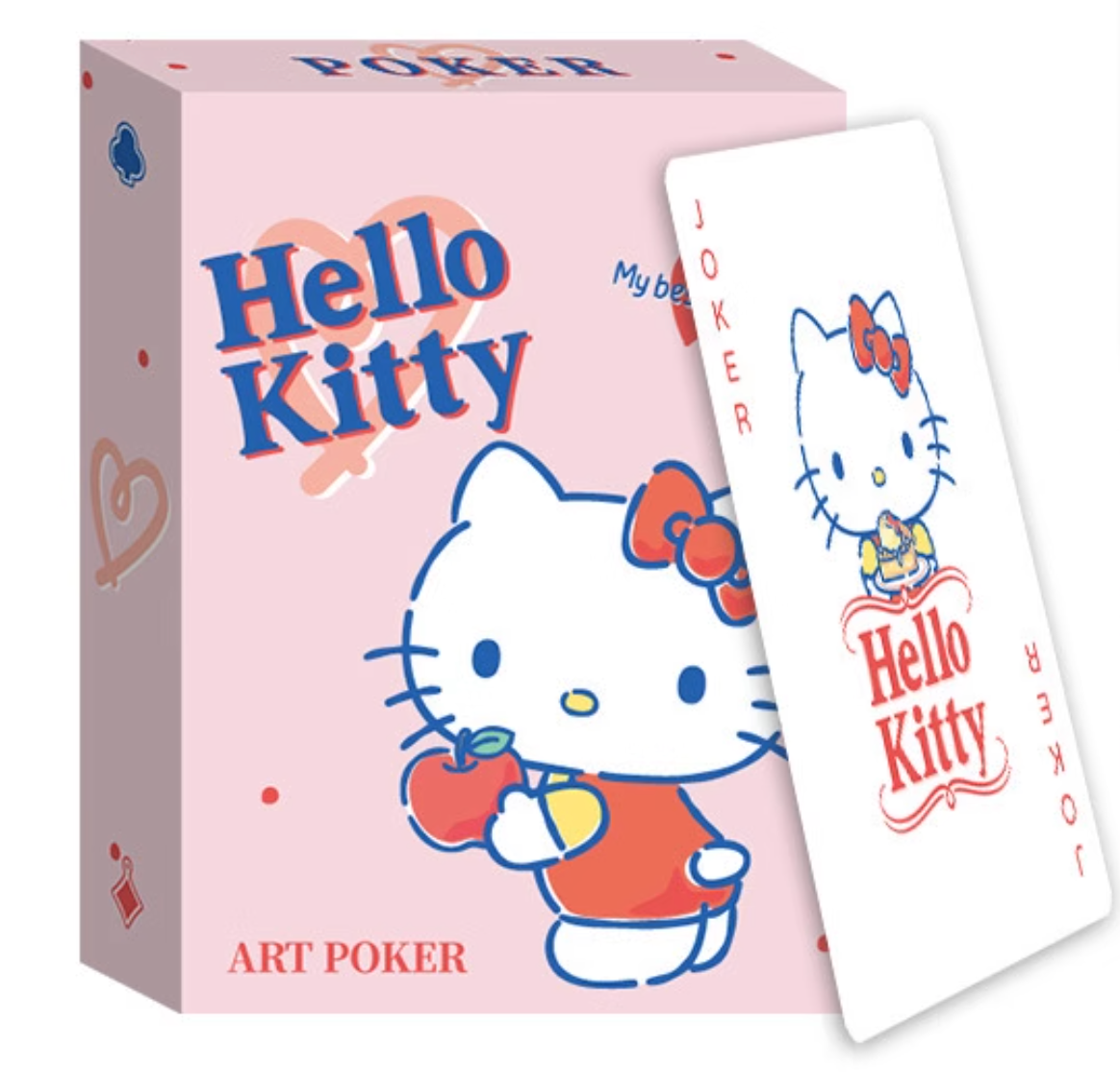 Hello Kitty Rose Gold PVC Waterproof Playing Card