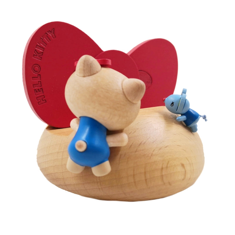 Jeancard Hello Kitty Solid Wood CellPhone Stand Holder Desktop Ornament