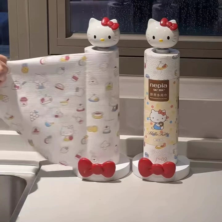 Hello Kitty Paper Towel Holder Cute Kitchen Ornament