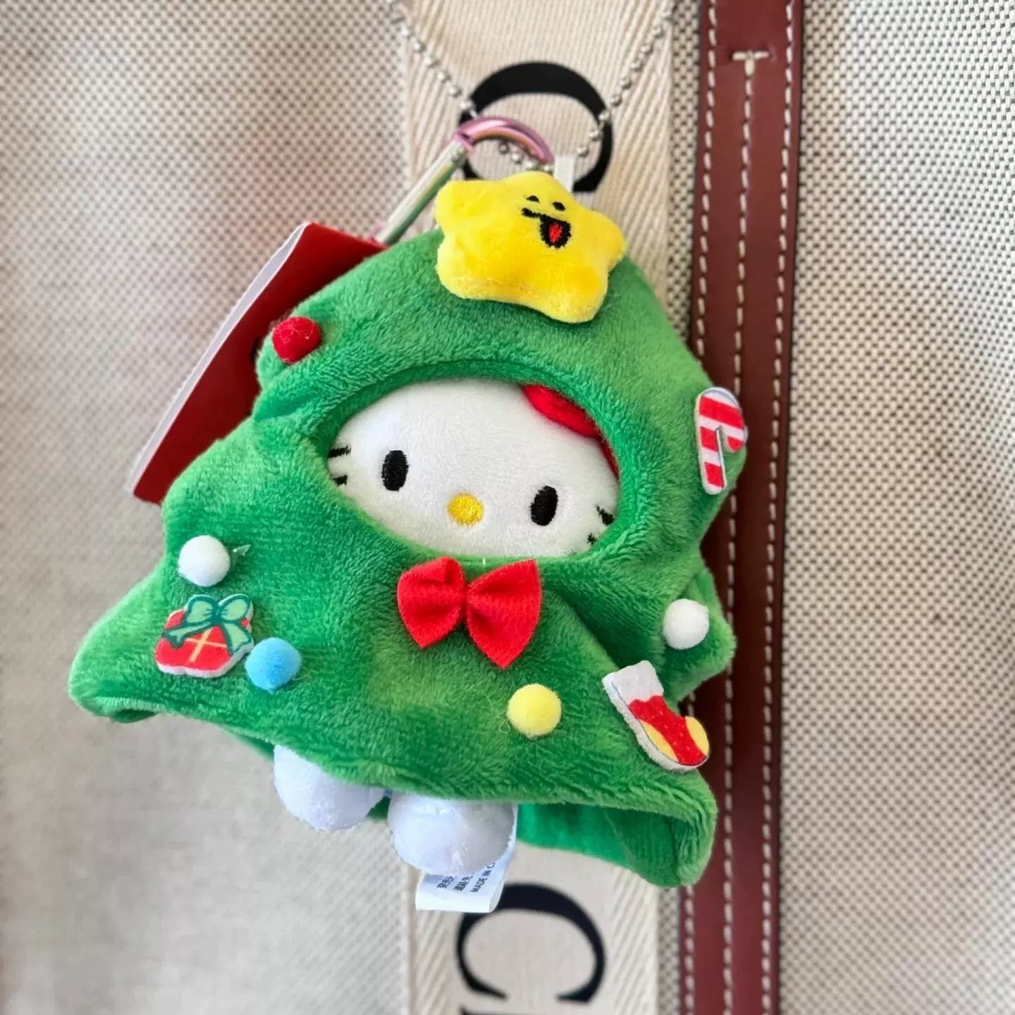 Hello Kitty Cap Accessories Series Plush Mascot Keychain