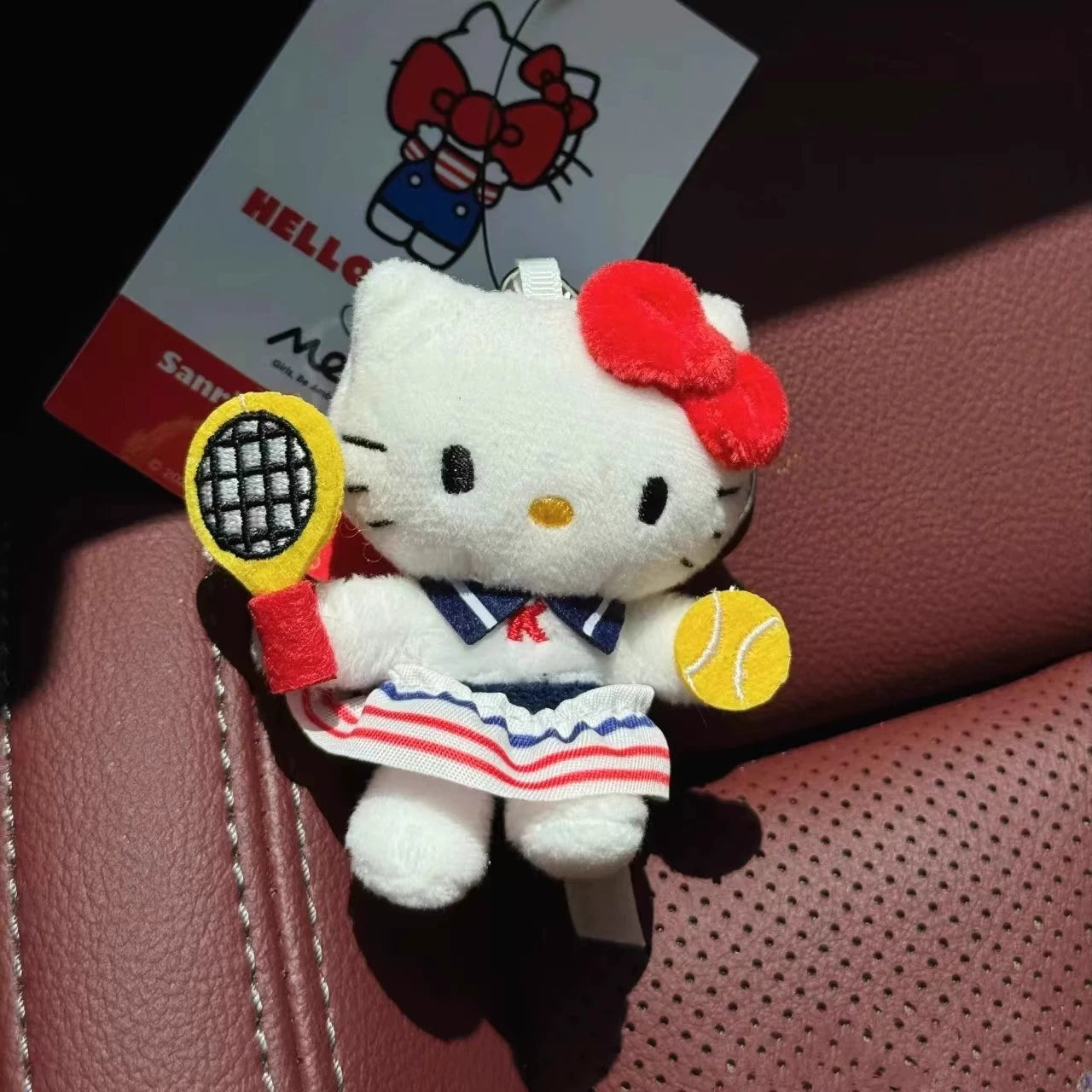 Hello Kitty Basball Sports Plush Mascot Keychain