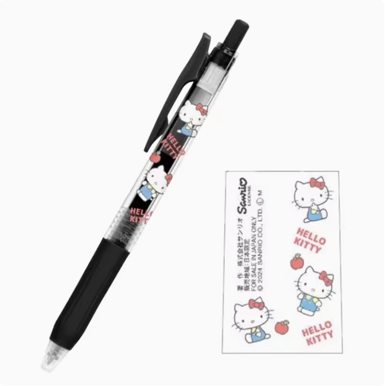 ZEBRA Hello Kitty 50 Anniversary 0.5mm Retractable Gel Pen SARASA