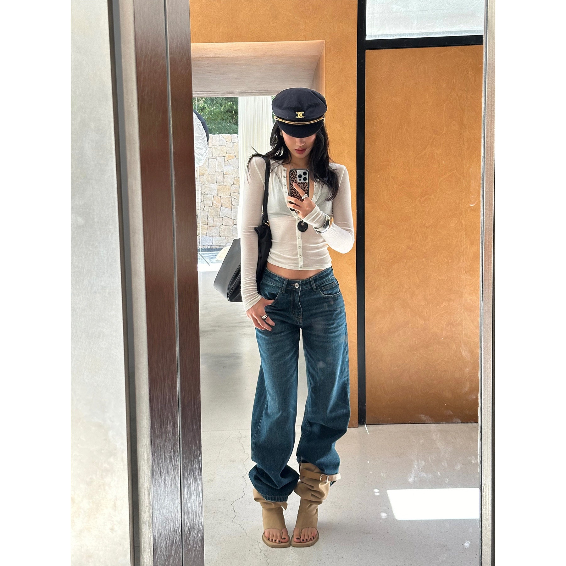 rovente_100_Percent_Cotton_Casual_Loose_Natural_Waist_Zip_Fly_Blue_Staight_Leg_Jeans_MISSTT