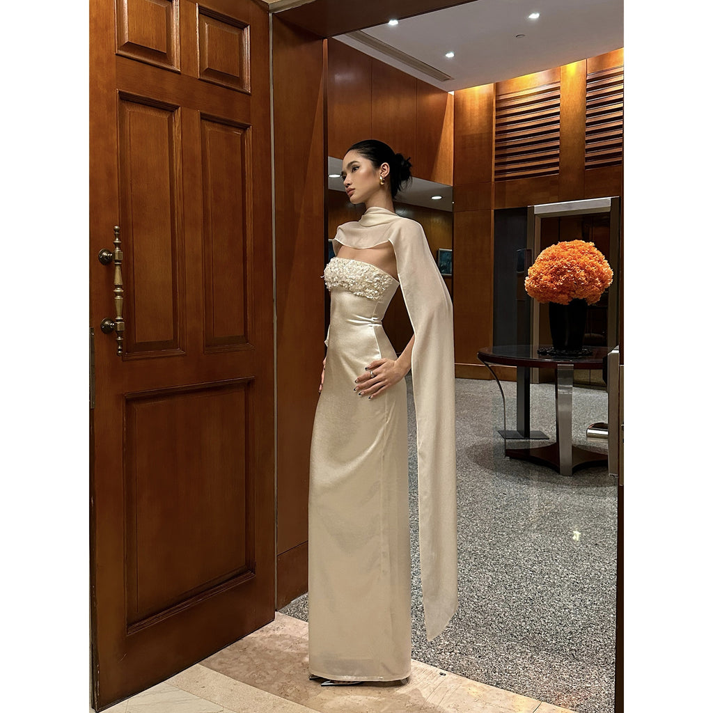rovente_test_Elegant_Sequin_Strapless_Natural_Waist_Fitted_Zipper_White_Maxi_Dresses_MISSTT