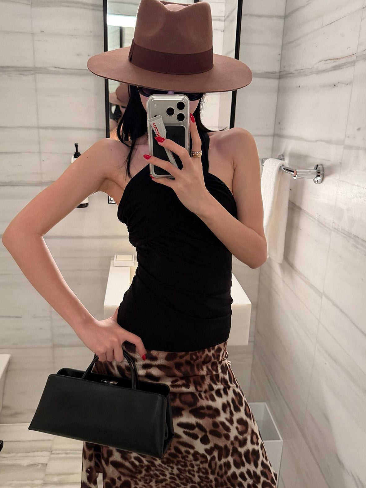 rovente High Stretch Lyocell Ruched One Shoulder Slim Casual Women Black Camisoles