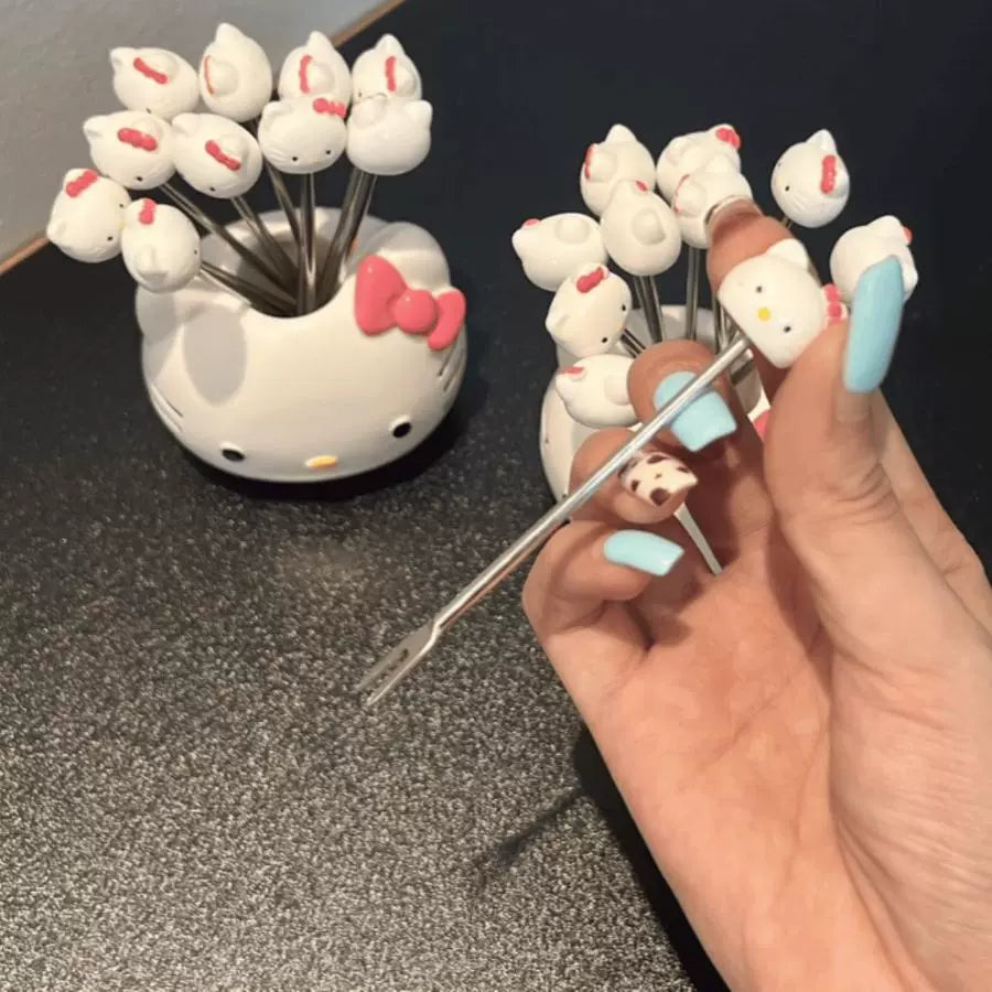 Hello Kitty 304 Stainless Steel Fruit Fork