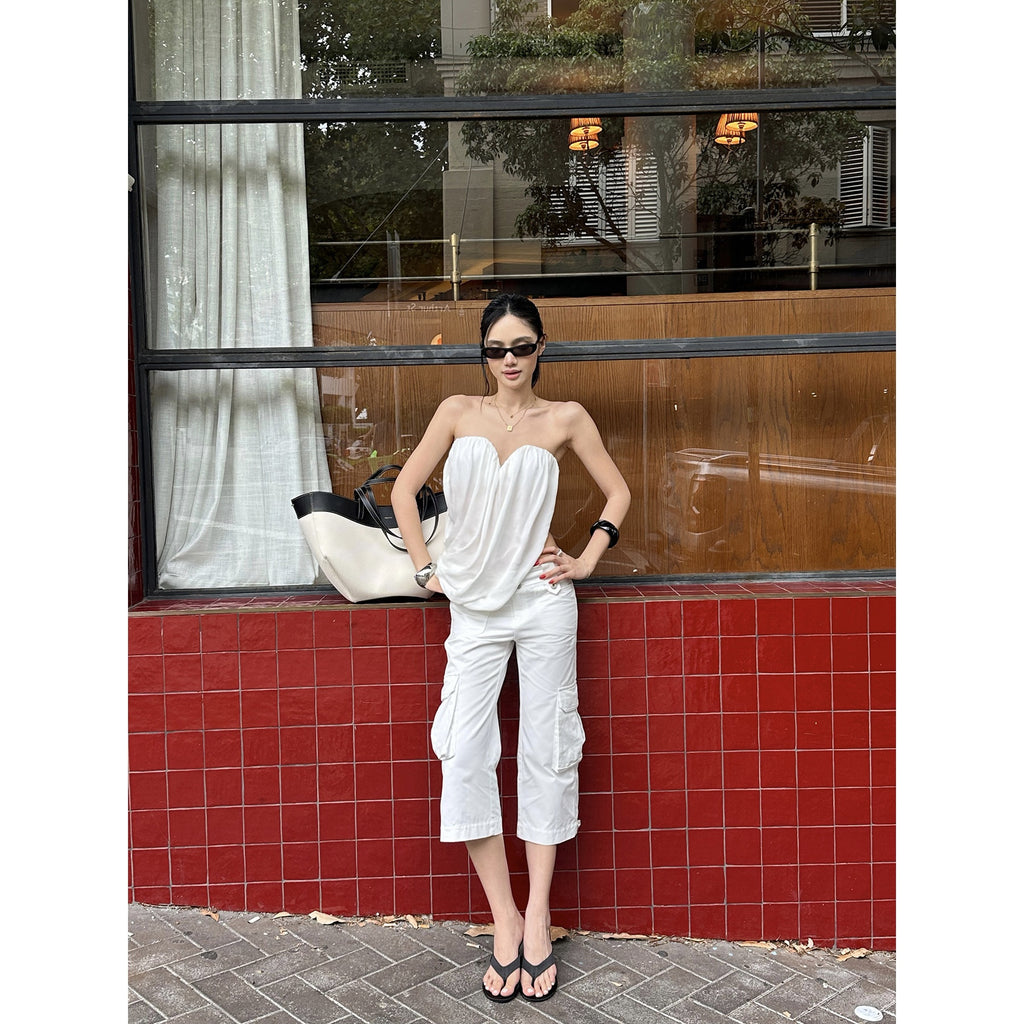 rovente_Pure_Cotton_Minimalist_Cargo_Pockets_Low_Waist_Women_White_Mid-Length_Shots_MISSTT