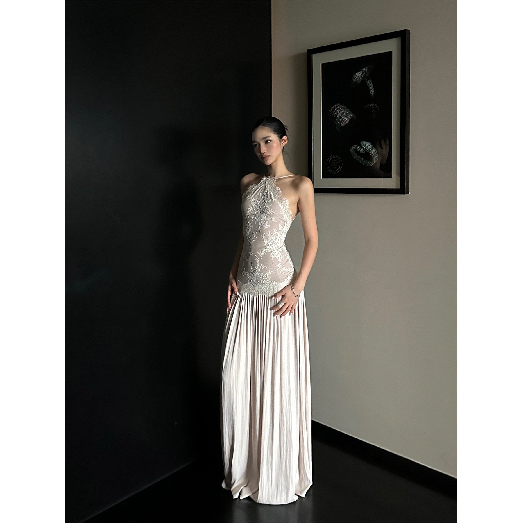 rovente_test_Elegant_Lace_High_Waist_Nylon_A_Line_Date_Night_Beige_Maxi_Dresses_MISSTT
