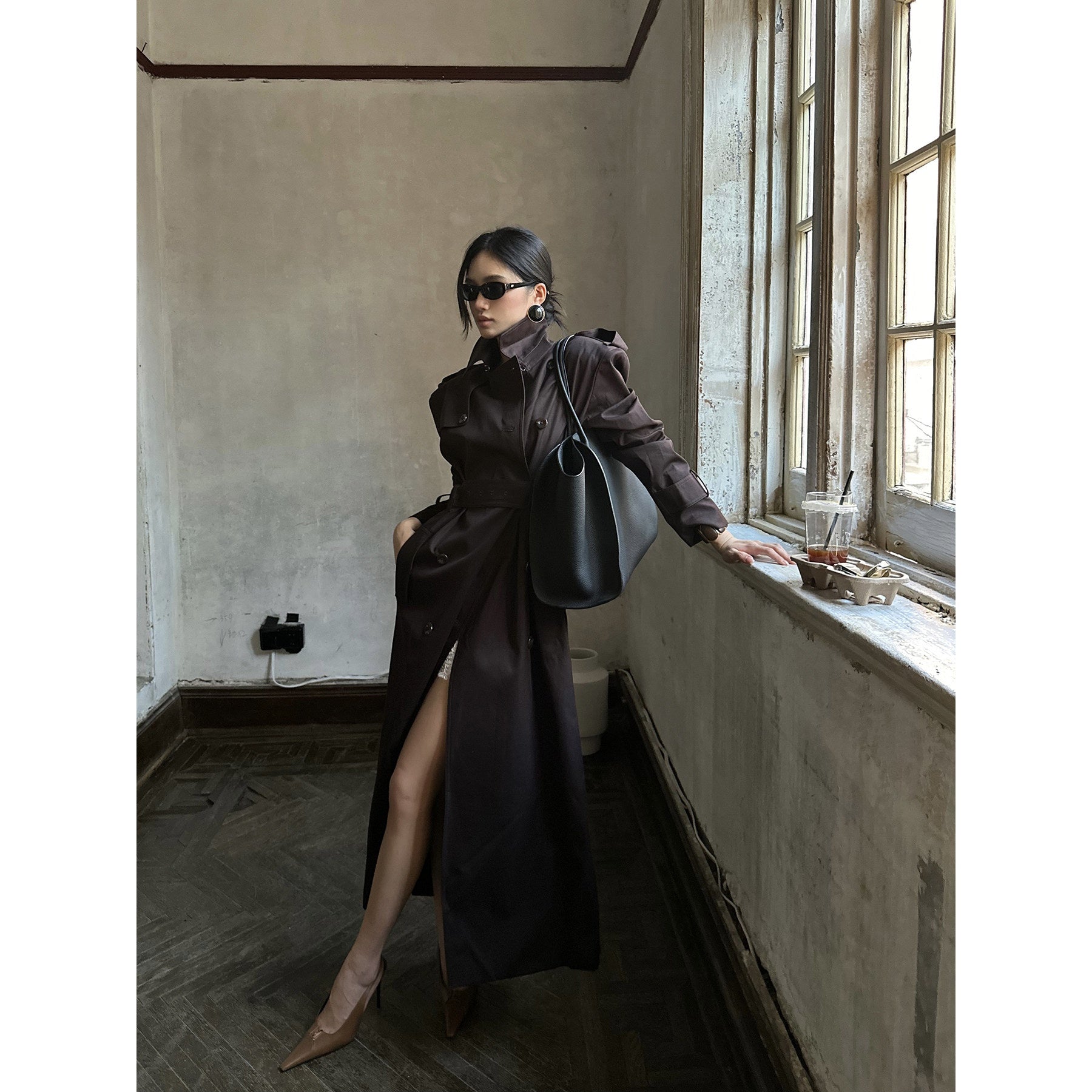 rovente_Pure_Cotton_Longline_Commuter_Straight_Cut_Stand_Collar_Coffee_Brown_Tench_Coats_MISSTT