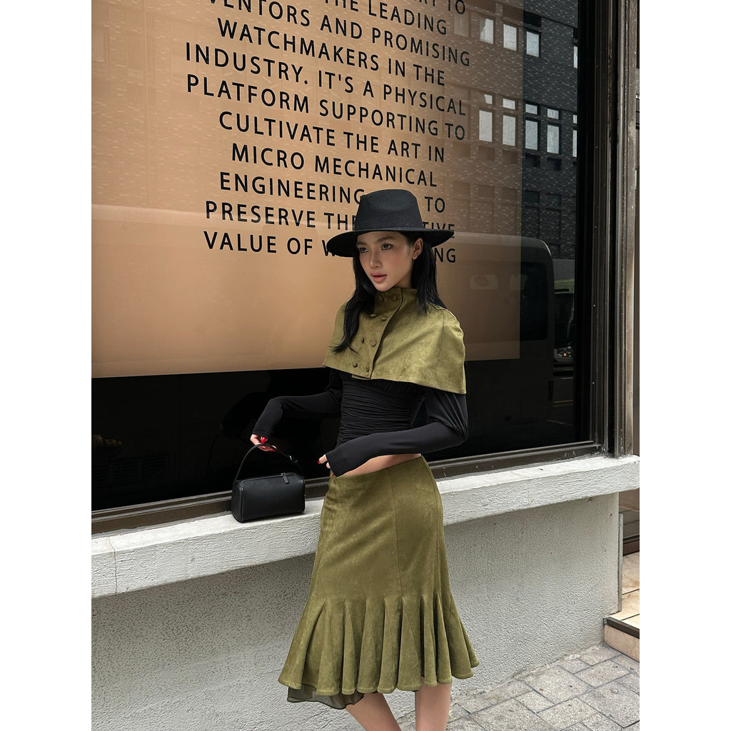 rovente_Elegant_Stand_Collar_Short_Solid_Polyester_Women_Banquet_Long_Sleeve_T-Shits_MISSTT