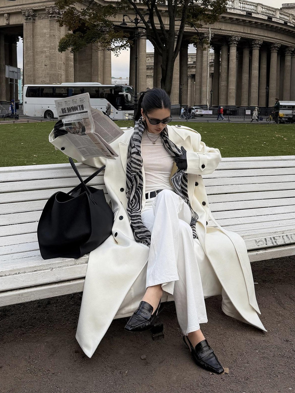 rovente Thick Double Breasted Oversized Long Blazer Lapel Commuter Women Wool Coats