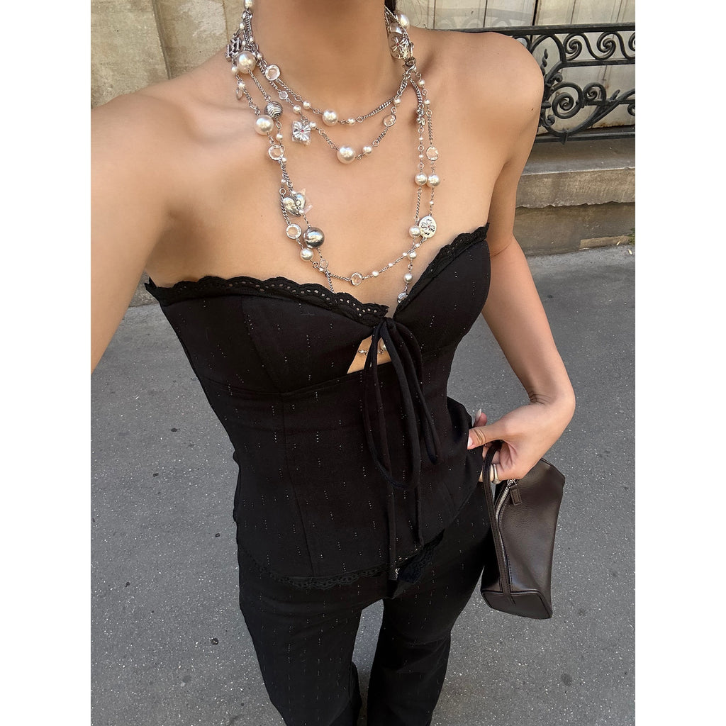 rovente_Sexy_Zipper_Slim_Fit_Padded_Black_Tank_Top_For_Women_Camisoles_MISSTT
