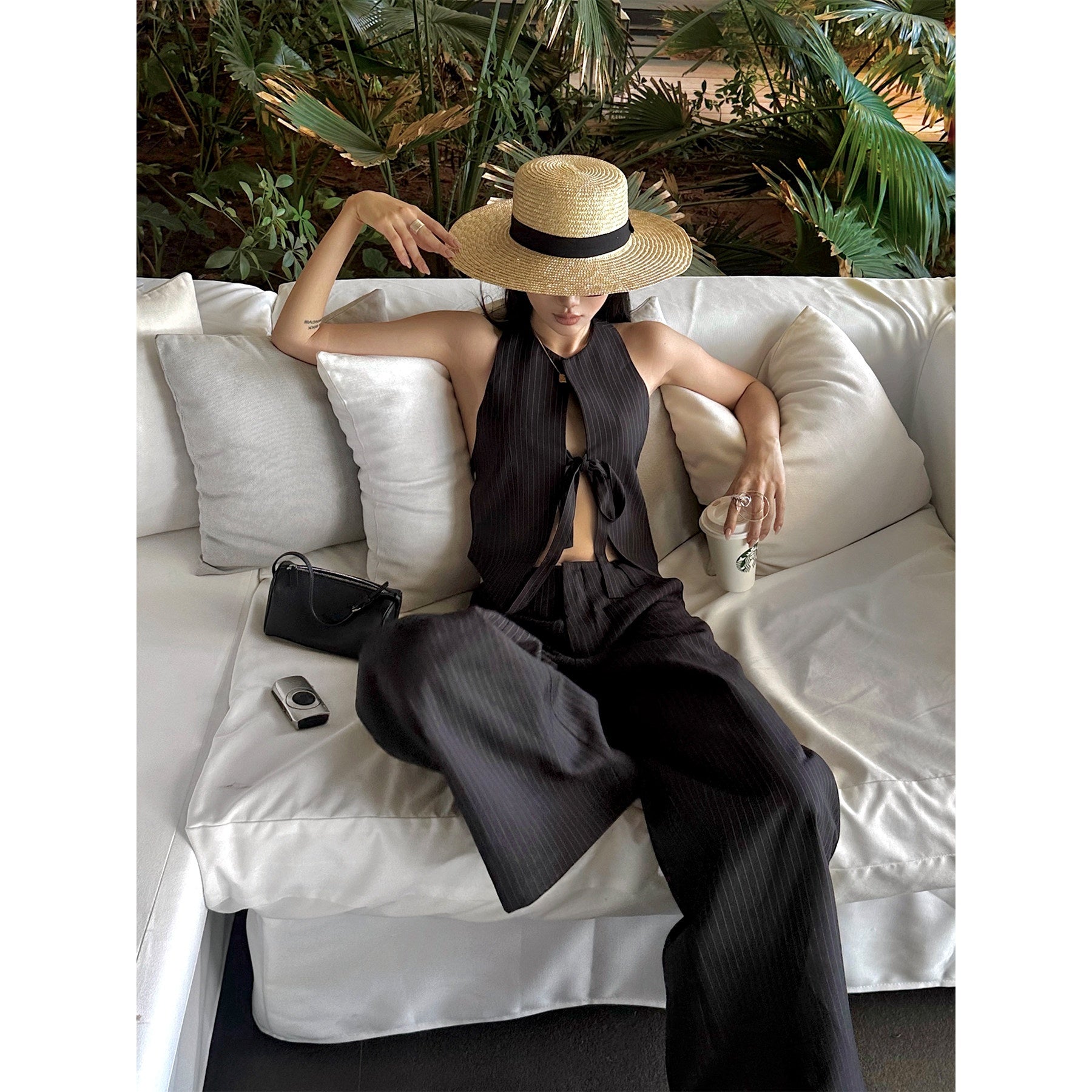 rovente_Original_Design_Halter_Neck_Cropped_Solid_Black_Women_Polyester_Cotton_Camisoles_MISSTT