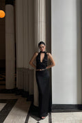 rovente_Low_Waist_Acetate_Blend_Stretch_Straight_Long_Solid_Black_Office_Maxi_Skits_MISSTT
