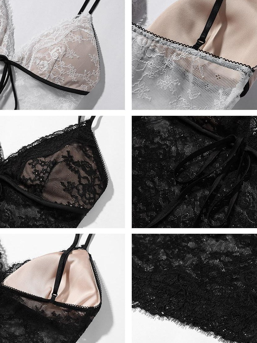 rovente Original Design Lace V-neck Slim Fit Padded Everyday Layering Camisoles