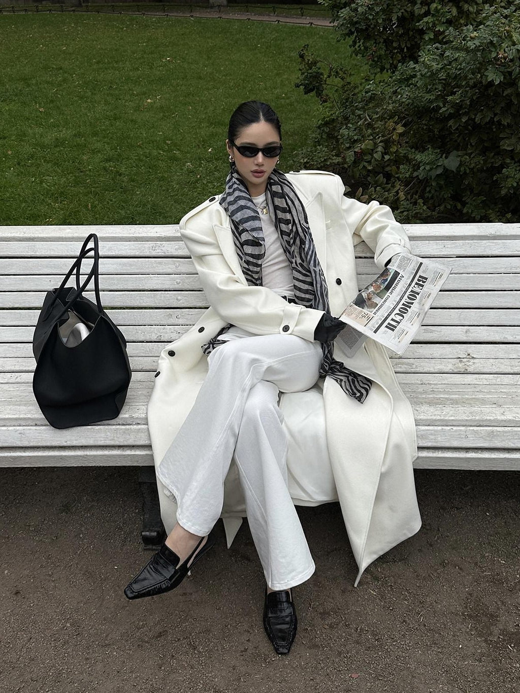 rovente Thick Double Breasted Oversized Long Blazer Lapel Commuter Women Wool Coats