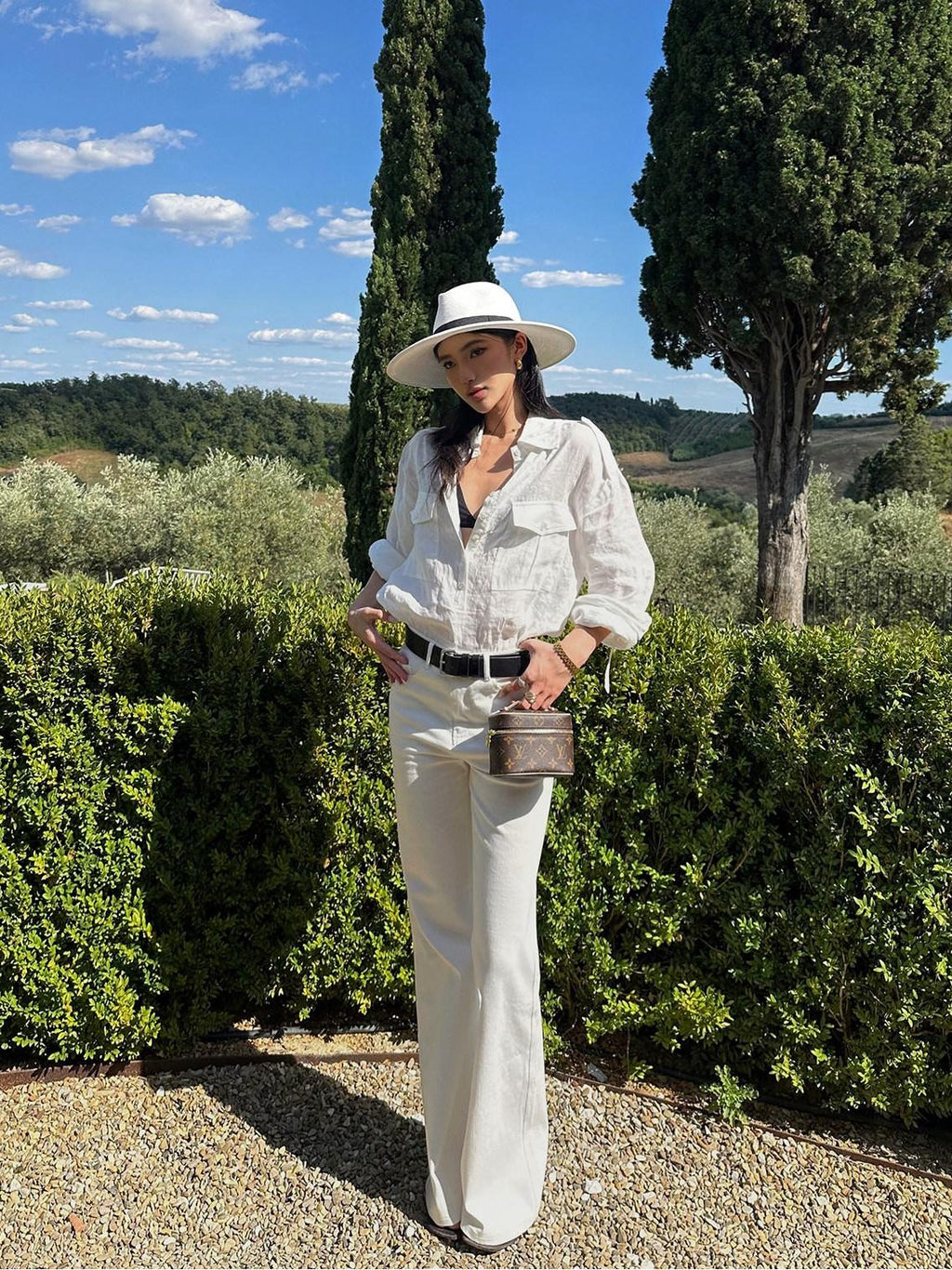 rovente test Slim Micro Stretch Natural Waist Office White Zip Fly Cotton Blend Flared Jeans
