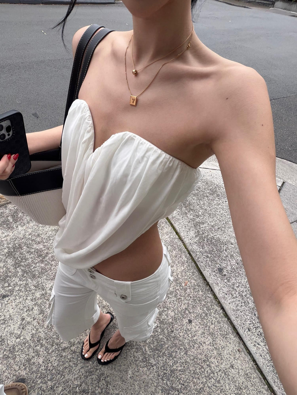 rovente Original Breathable Slim Pleated With Bra Pad Women Viscose Tank Tops
