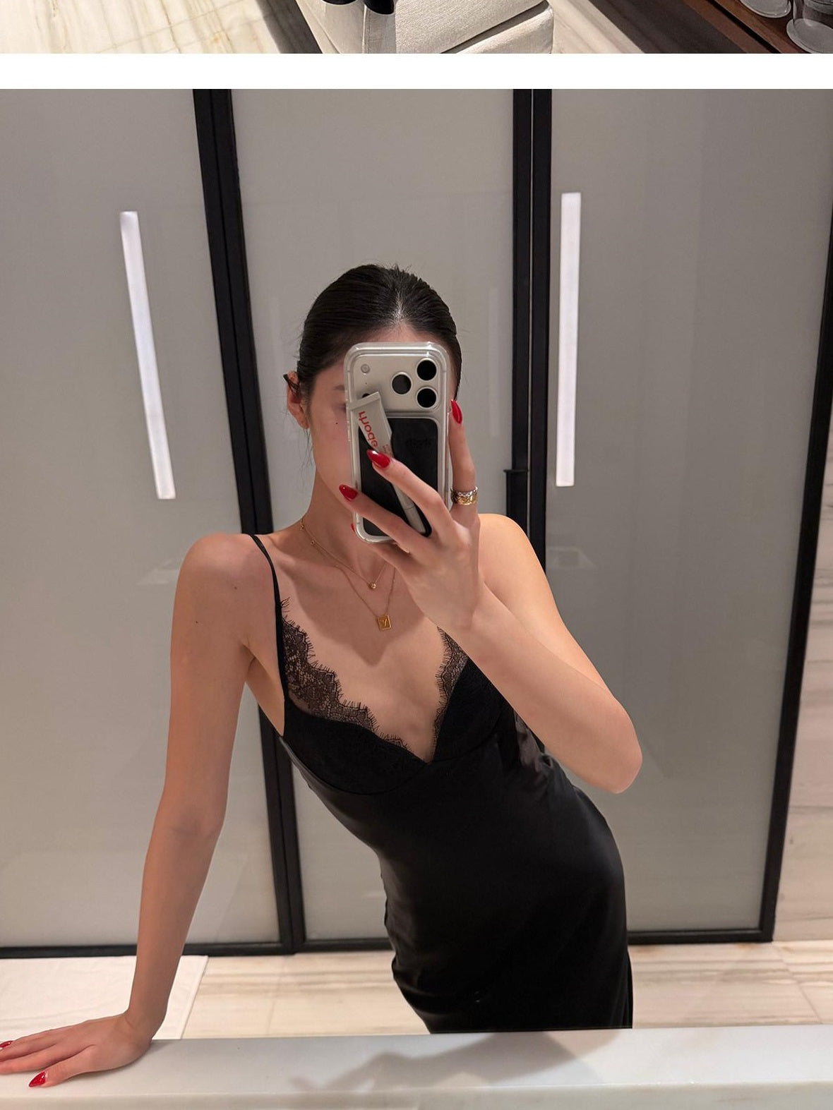 rovente test Elegant Lace V-neck Spaghetti Strap Bodycon Zipper Black Wedding Maxi Dresses