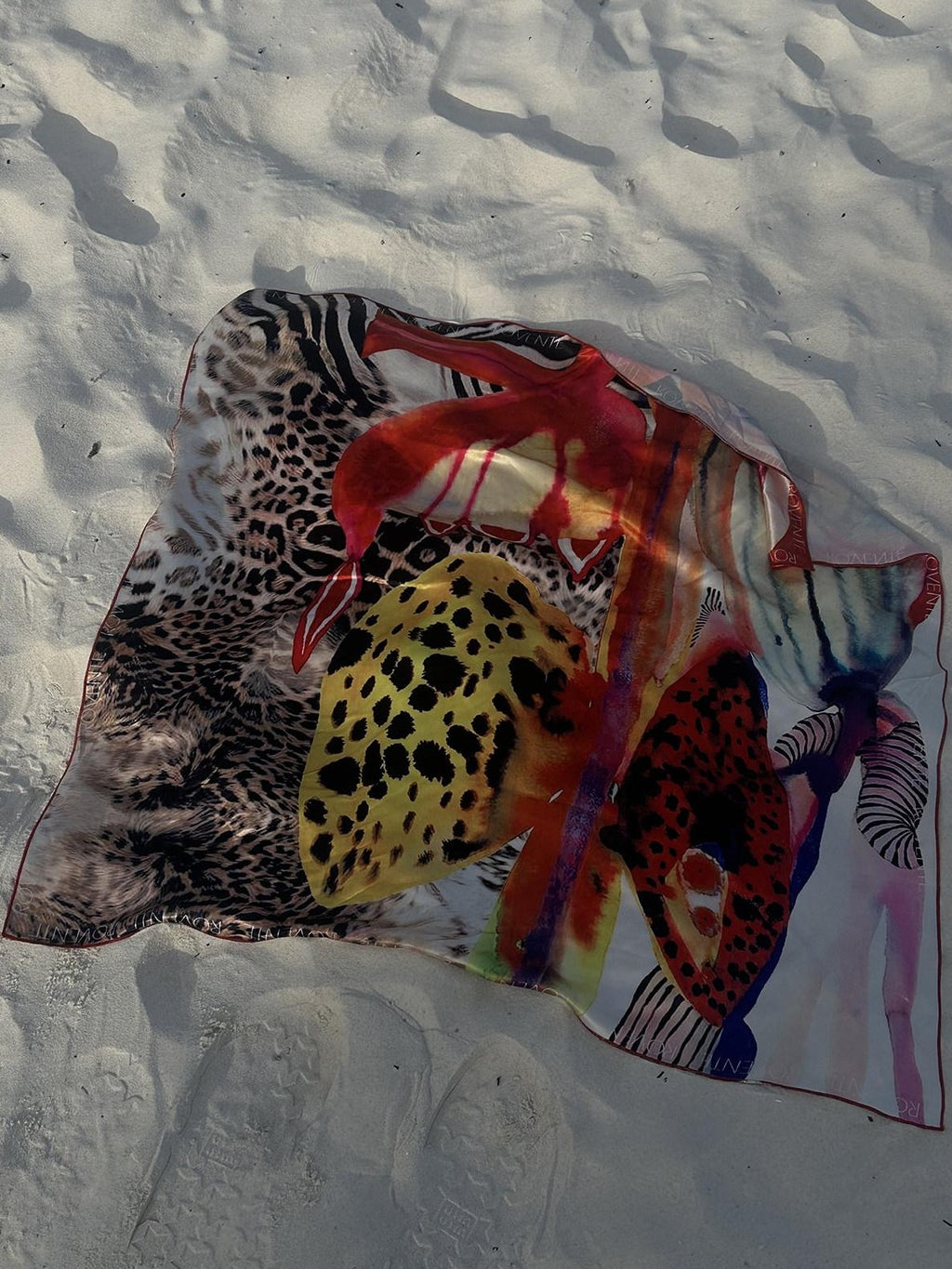 rovente 100 Percent Mulberry Silk Slim Animal Print Bandeau One Size Tube Tops
