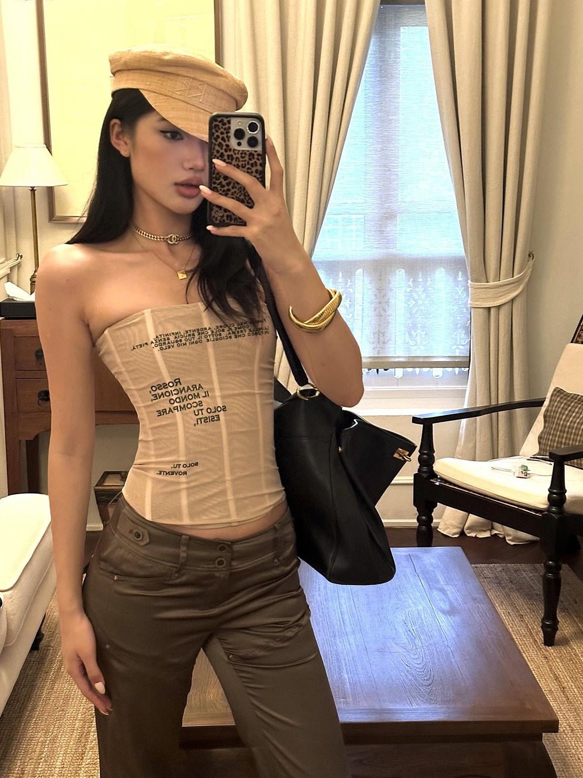 rovente Soft Knit Slim Fit Short Length Original Design Casual Solid Nude Tank Tops