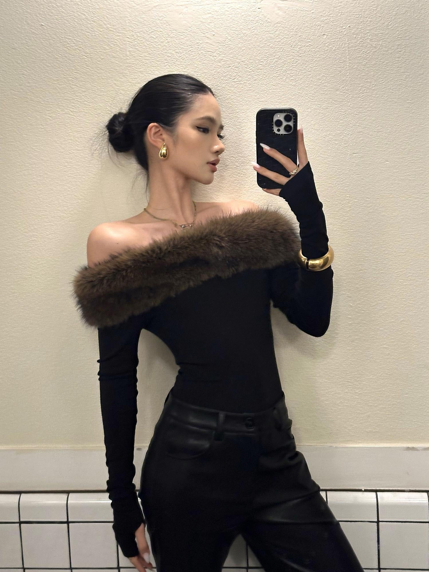 rovente Slim Fit Knit One Shoulder Sexy Women T Shirts Off Shoulde Cop Tops