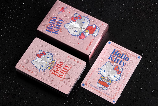Hello Kitty Rose Gold PVC Waterproof Playing Card