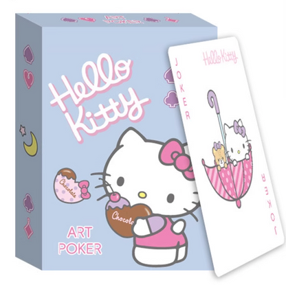Hello Kitty Rose Gold PVC Waterproof Playing Card