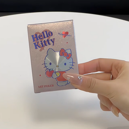 Hello Kitty Rose Gold PVC Waterproof Playing Card