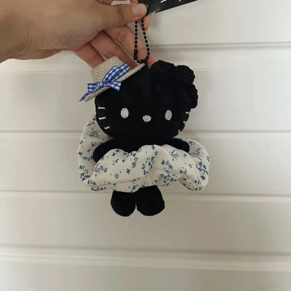 Hello Kitty Cap Accessories Series Plush Mascot Keychain