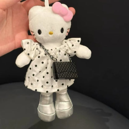 Hello Kitty Dress Up Long Legs Plush Mascot Keychain