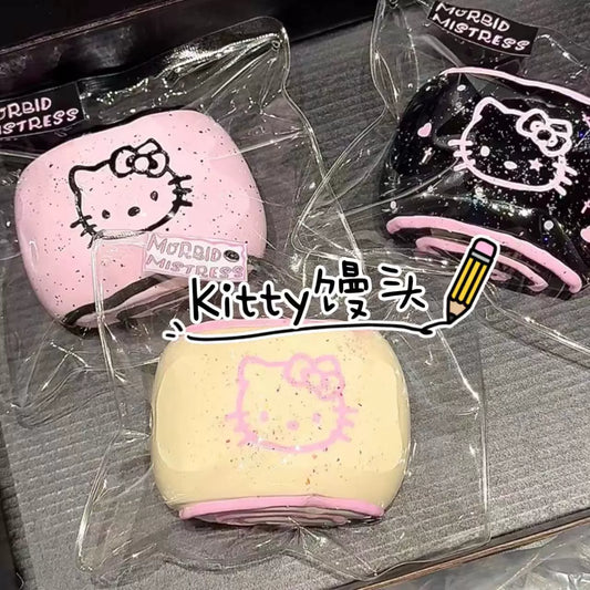 Kitty猫馒头手工自制硅胶捏捏乐慢回弹食品级解压神器奶油泥玩具