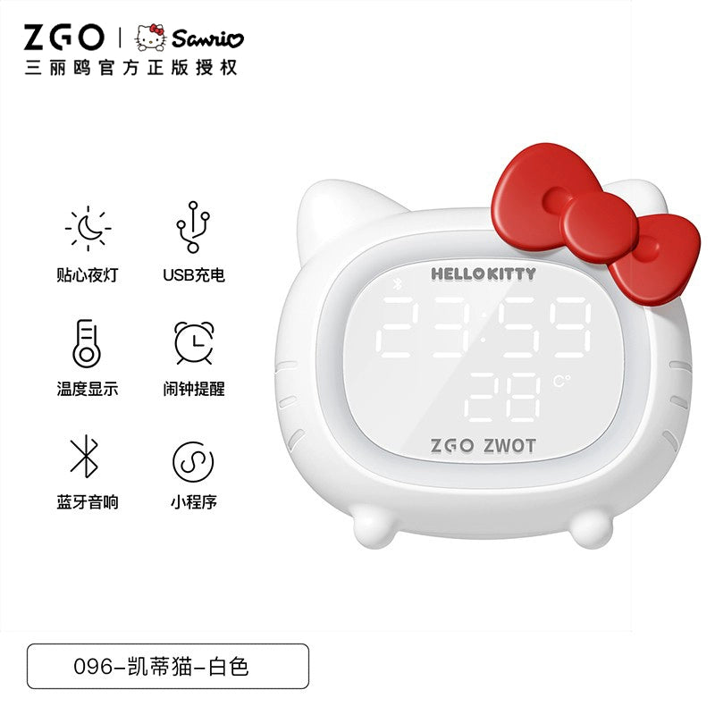 Hello Kitty Smart Alarm Clock Bluetooth Speaker Night Light