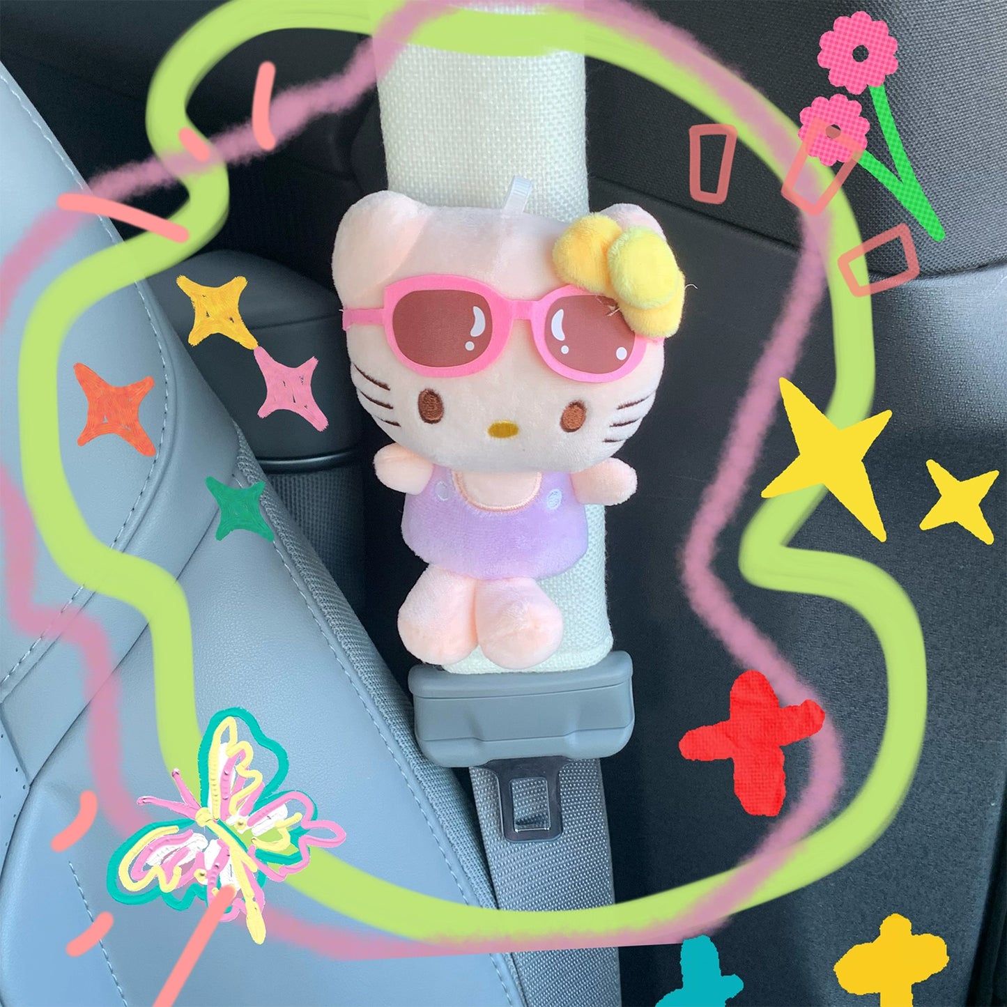 Hello Kitty Car Seat Belt Covers Car Interior Decoration
