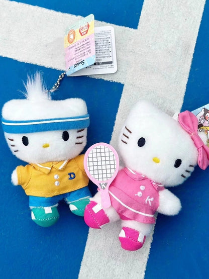 Hello Kitty Basball Sports Plush Mascot Keychain