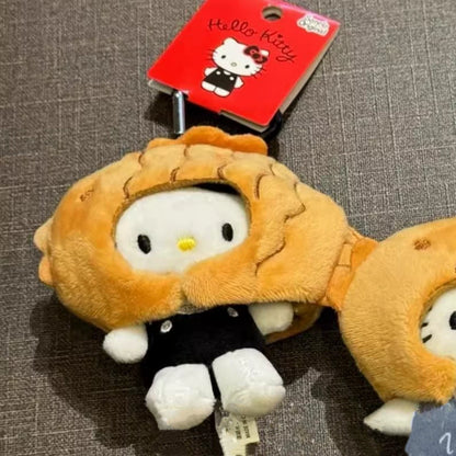 Hello Kitty Cap Accessories Series Plush Mascot Keychain