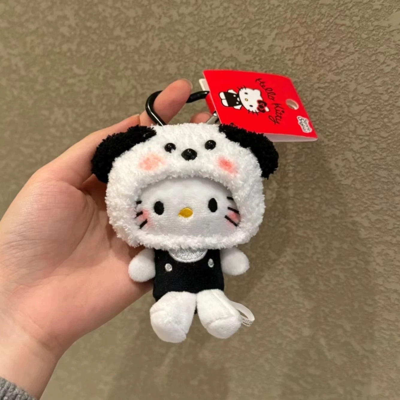 Hello Kitty Cap Accessories Series Plush Mascot Keychain