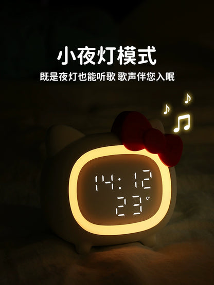 Hello Kitty Smart Alarm Clock Bluetooth Speaker Night Light