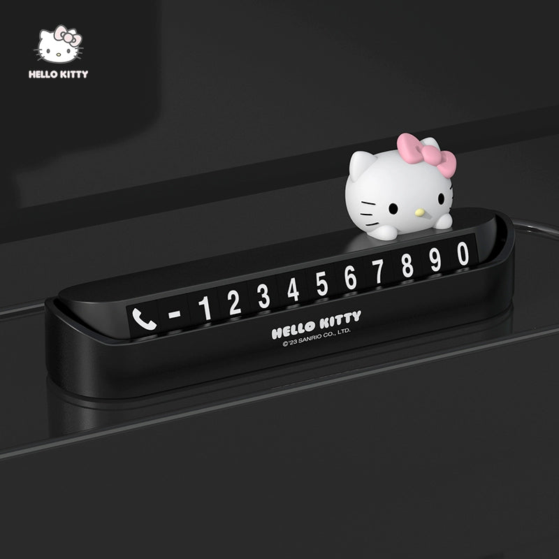 Hello Kitty Temporary Parking Phone Number Plate