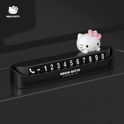 Hello Kitty Temporary Parking Phone Number Plate