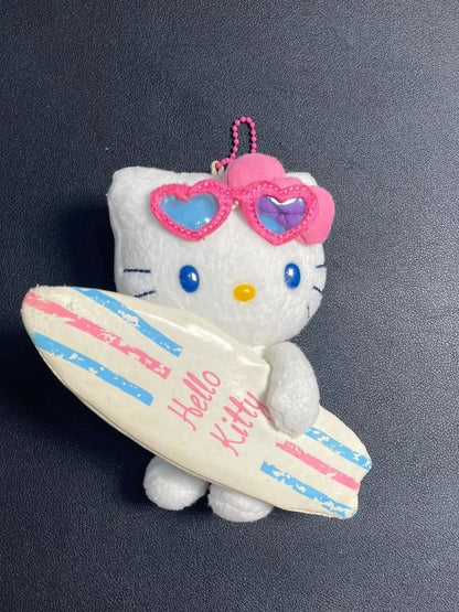 Hello Kitty Surfboard Plush Mascot Keychain
