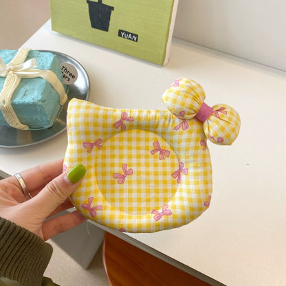 Hello Kitty Handmade Quilted Insulated Coasters Desktop Decoration