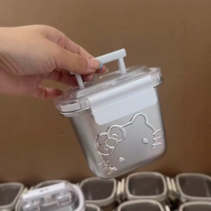 Hello Kitty Lunch Box 304 Stainless Steel with Handle