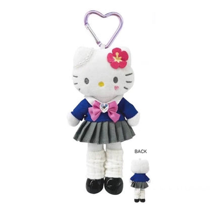 Hello Kitty Long Legs Uniform Dresses Plush Mascot Keychain