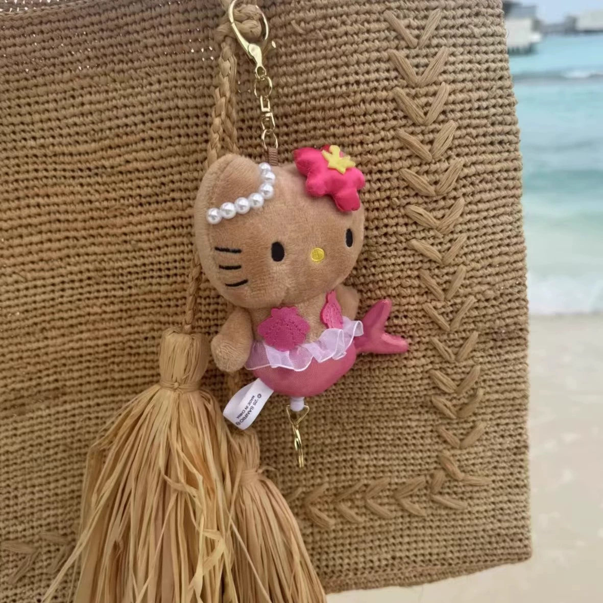 Hello Kitty Mermaids Series Plush Mascot Keychain