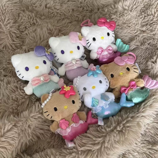 Hello Kitty Mermaids Series Plush Mascot Keychain