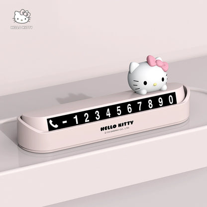 Hello Kitty Temporary Parking Phone Number Plate