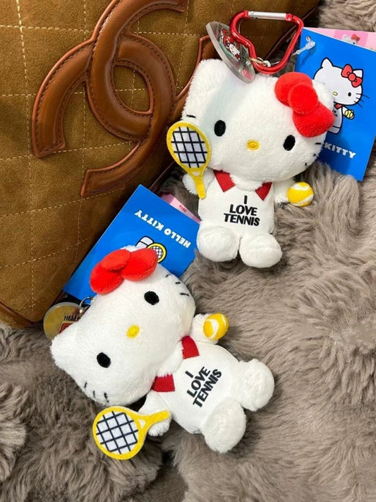 Hello Kitty Basball Sports Plush Mascot Keychain