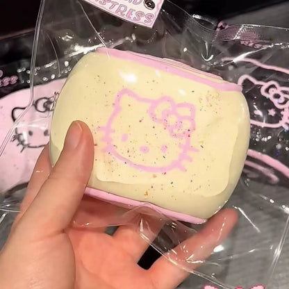 Kitty猫馒头手工自制硅胶捏捏乐慢回弹食品级解压神器奶油泥玩具