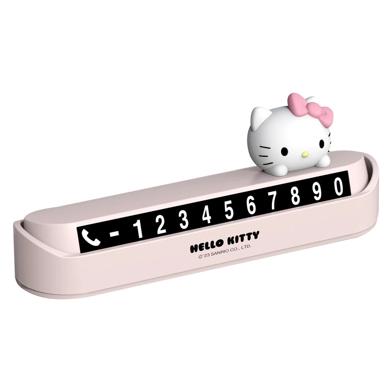 Hello Kitty Temporary Parking Phone Number Plate